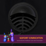 Halloween figura vještica s kotlom na napuhavanje, s LED osvjetljenjem, šarena