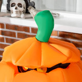 Napuhavajuća Halloween dekoracija mačka u bundevi s LED svjetlom, narandžasta