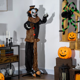 Halloween dekoracija horor klaun sa zvukom i pokretom, šarena