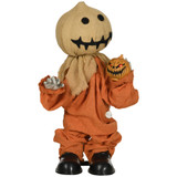 Halloween strašilo pokretno, sa zvukom i svjetlećim očima, narandžasto