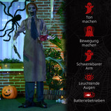Halloween figura ubice s motornom testerom, pokretna, sa zvukom, 1,70 m