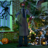 Halloween figura ubice s motornom testerom, pokretna, sa zvukom, 1,70 m