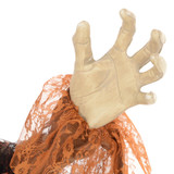 Halloween figura vještice s čarobnim napitkom, pokretna, sa zvukom, crna