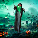 Animirana Halloween figura čudovišta sa zvukom i svjetlećim očima
