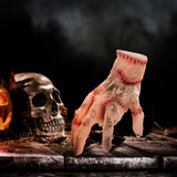 Halloween dekoracija pokretna šaka s ožiljcima, aktivira se zvukom i dodirom, crvena