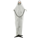 Halloween figura Žetelac 183 cm, animirana, sa zvukom i svjetlećim očima, siva