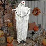 Halloween figura Žetelac 183 cm, animirana, sa zvukom i svjetlećim očima, siva