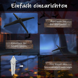 Halloween figura Žetelac 183 cm, animirana, sa zvukom i svjetlećim očima, siva