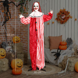 Halloween klaun figura sa LED očima, zvukom i treperenjem tijela, crvena