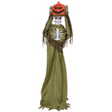 Halloween figura skelet u bundevi s pop-up efektom, svjetlo i zvuk, tamnozelena