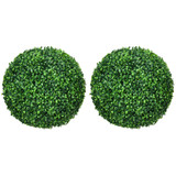 Set od 2 vještačke kugle od šimšira Ø 40 cm, zelene