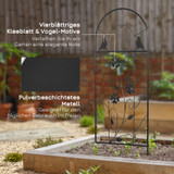 Set od 2 metalna spalira za penjačice 38 × 98 cm, crni