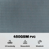 Trake za zaštitu od pogleda za ogradu, set 4 kom, 140 m × 19 cm, siva