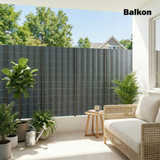 Trake za zaštitu od pogleda za ogradu, set 4 kom, 140 m × 19 cm, siva