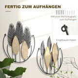 Set od 2 zidne 3D dekoracije od metala, crna i natur