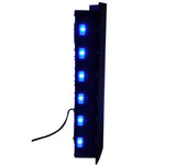 Električni zidni kamin s LED plamenom i grijanjem 900/1800 W, crni