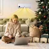 Zidna grijalica s ventilatorom 2000 W i daljinskim upravljačem, bijela