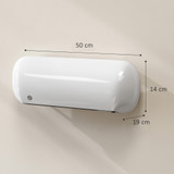 Zidna keramička grijalica s ventilatorom 2000 W, bijela