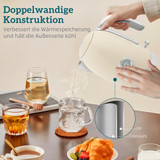Set kuhala za vodu 1,7 l i tostera za 2 kriške, retro dizajn, krem