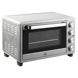 Mini pećnica 32 l, 100–230 °C, 1600 W, tajmer i 3 načina rada, srebrna