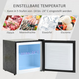 Mini zamrzivač 35 l, slobodnostojeći, -14 do -24 °C, crni