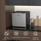 Mini zamrzivač 35 L s 5 stepeni regulacije temperature, srebrni