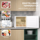 Mali zamrzivač 35 L s 5 stepeni regulacije temperature, bijeli