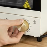 Mini pećnica 15 L, 1000 W, s podesivom temperaturom i tajmerom, krem bijela