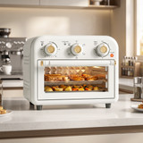 Mini pećnica s fritezom na vrući zrak 12 l, 1200 W, krem