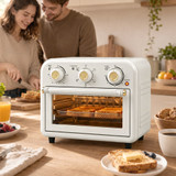 Mini pećnica s fritezom na vrući zrak 12 l, 1200 W, krem