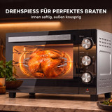 Mini rerna s ventilatorom 36 L, 1500 W, srebrna