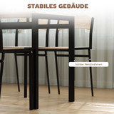 Trpezarijski set sa stolom i 4 stolice 100 × 63 × 76,5 cm, svijetlosiva