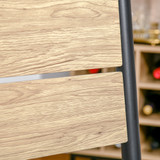 Trpezarijski set: stol i 2 stolice 60 × 60 × 76 cm, boja drveta i crna