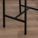 Bar set sa stolom i 2 barske stolice 89 × 45 × 87 cm, natur i crna