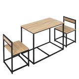 Trpezarijski stol s 2 stolice 90 × 47 × 76 cm, boja hrasta