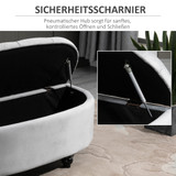Klupa s prostorom za odlaganje 120 × 46 × 42 cm, siva