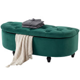 Klupa s prostorom za odlaganje 118 × 45 × 45 cm, tamnozelena