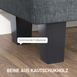 Klupa za sjedenje sa spremištem 138 × 40 × 45 cm, tamnosiva