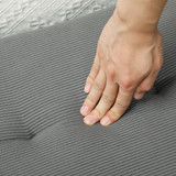 Tapacirana klupa od rebrastog baršuna 100 × 36 × 45 cm, siva