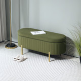 Klupa s prostorom za odlaganje 107 × 42 × 45,5 cm, tamnozelena