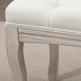 Tapacirana klupa od lana 110 × 40 × 48 cm, bež