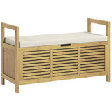 Klupa za cipele sa spremnikom 100 × 40 × 60 cm, bambus