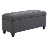 Klupa s prostorom za odlaganje 100 × 40 × 44 cm, tamnosiva