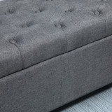Klupa s prostorom za odlaganje 100 × 40 × 44 cm, tamnosiva