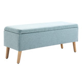 Klupa s prostorom za odlaganje 110 × 39 × 45 cm, svijetlozelena