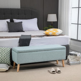 Klupa s prostorom za odlaganje 110 × 39 × 45 cm, svijetlozelena