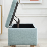 Klupa s prostorom za odlaganje 110 × 39 × 45 cm, svijetlozelena