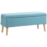 Klupa s prostorom za odlaganje 110 × 39 × 45 cm, plava