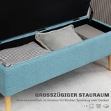 Klupa s prostorom za odlaganje 110 × 39 × 45 cm, plava