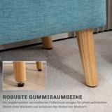 Klupa s prostorom za odlaganje 110 × 39 × 45 cm, plava
